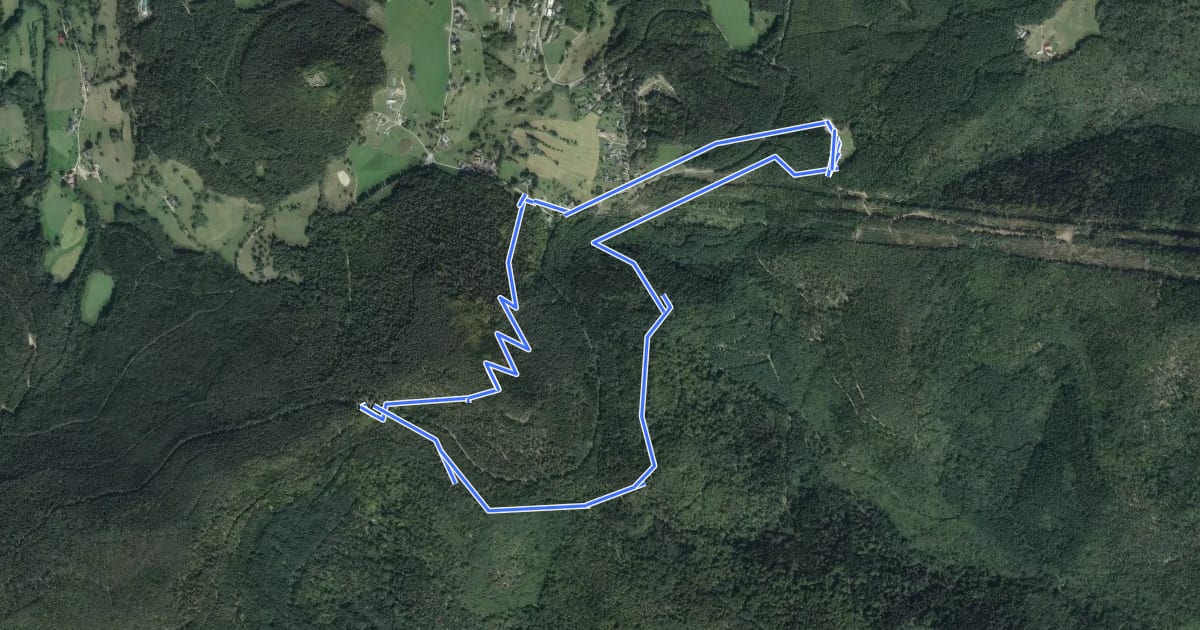Маршрут Circuit Obschel - Croix de Wihr на спутниковом снимке