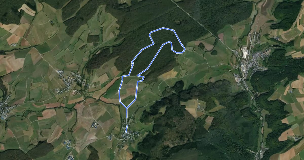 Маршрут Circuit pédestre Nommern 2 на спутниковом снимке