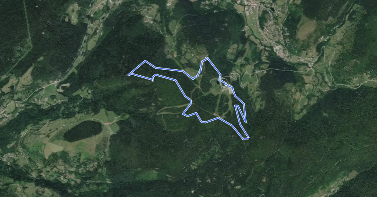 Маршрут Circuit panoramique на спутниковом снимке