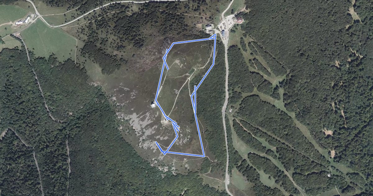 Маршрут Circuit Panoramique Sittler на спутниковом снимке