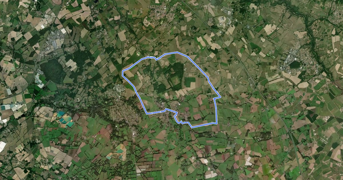 Маршрут Circuit Passerelle на спутниковом снимке