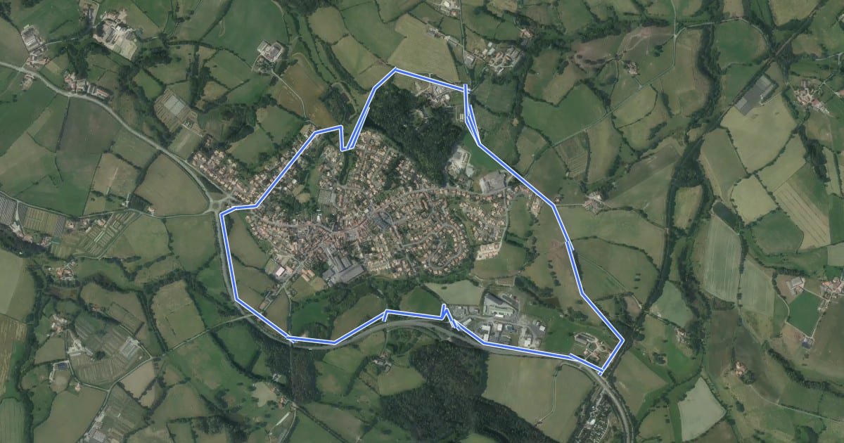 Маршрут Circuit pedestre de Chambretaud на спутниковом снимке