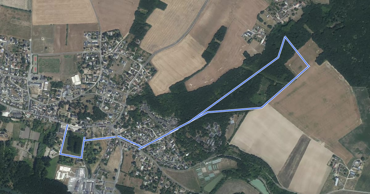 Маршрут Circuit promenade на спутниковом снимке