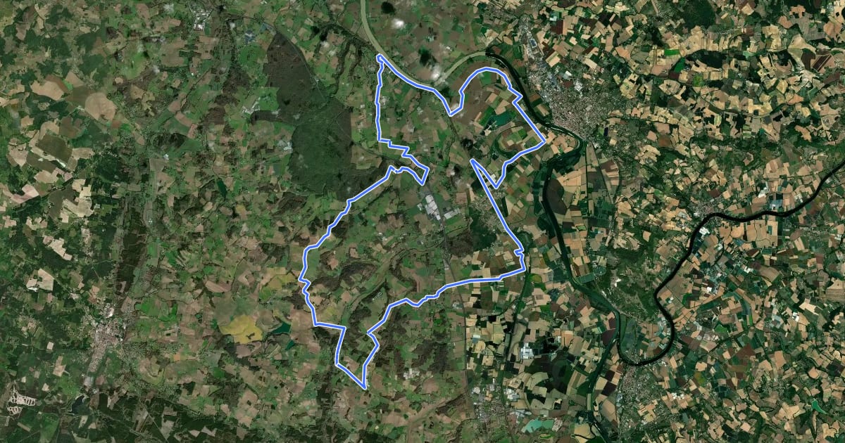 Маршрут Circuit Rembrandt - 50.8 km на спутниковом снимке