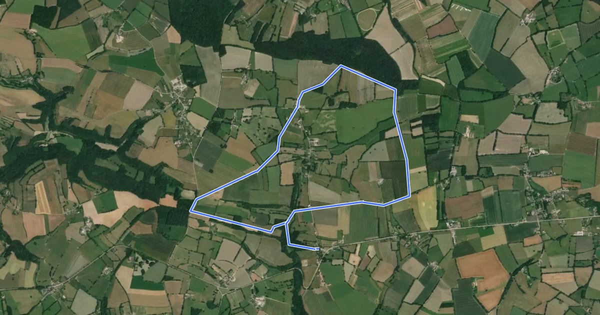 Маршрут Circuit Saint-Julien на спутниковом снимке