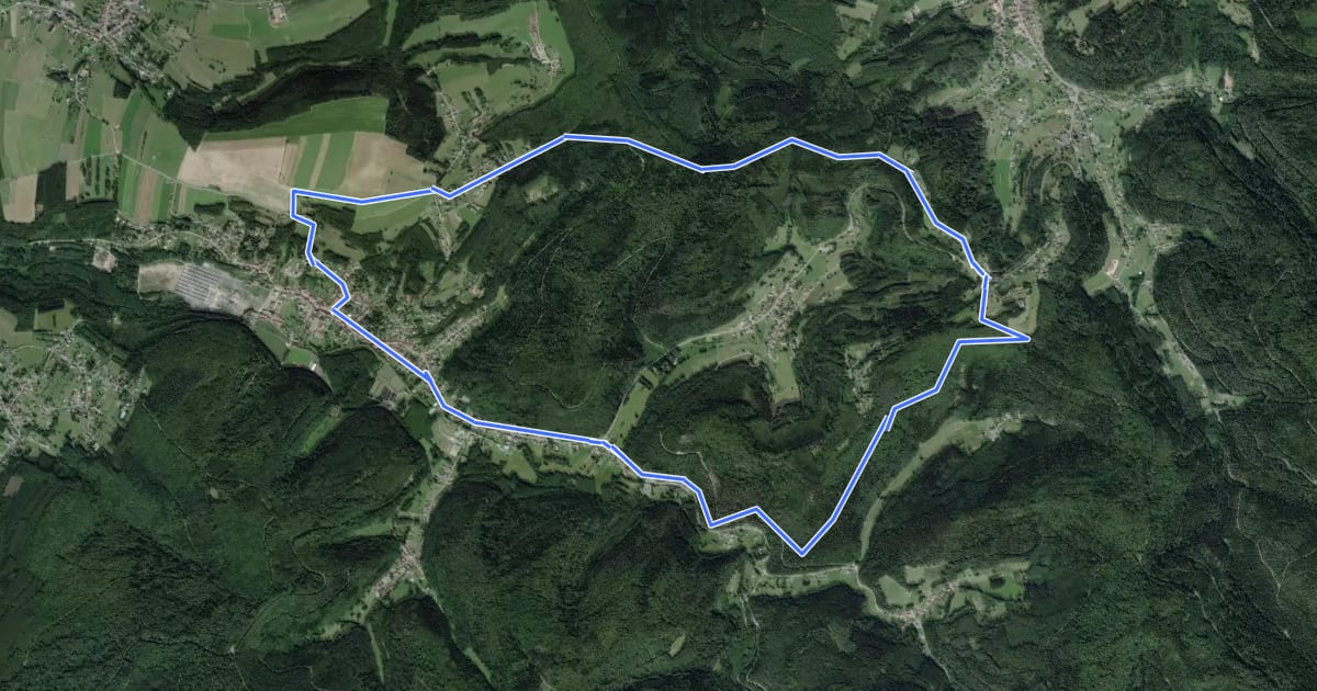 Маршрут Circuit Saint-Léon на спутниковом снимке
