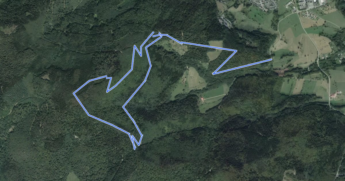 Маршрут Circuit Sentier historique du Montori на спутниковом снимке