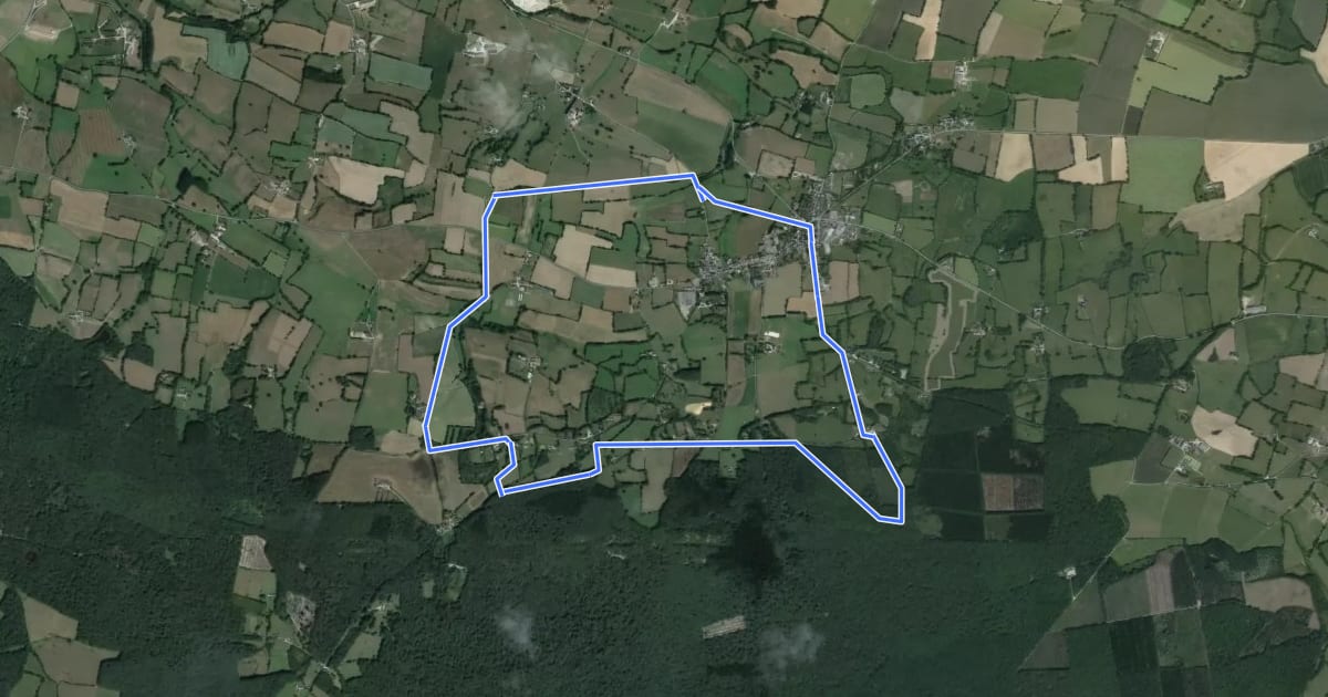 Маршрут Circuit « Tour de Viviers » на спутниковом снимке