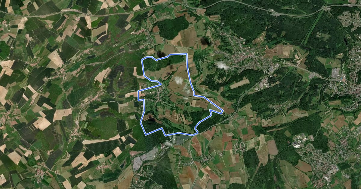 Маршрут Circuit Vallée du Bambesh на спутниковом снимке