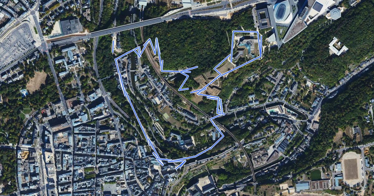 Маршрут Circuit Vauban на спутниковом снимке