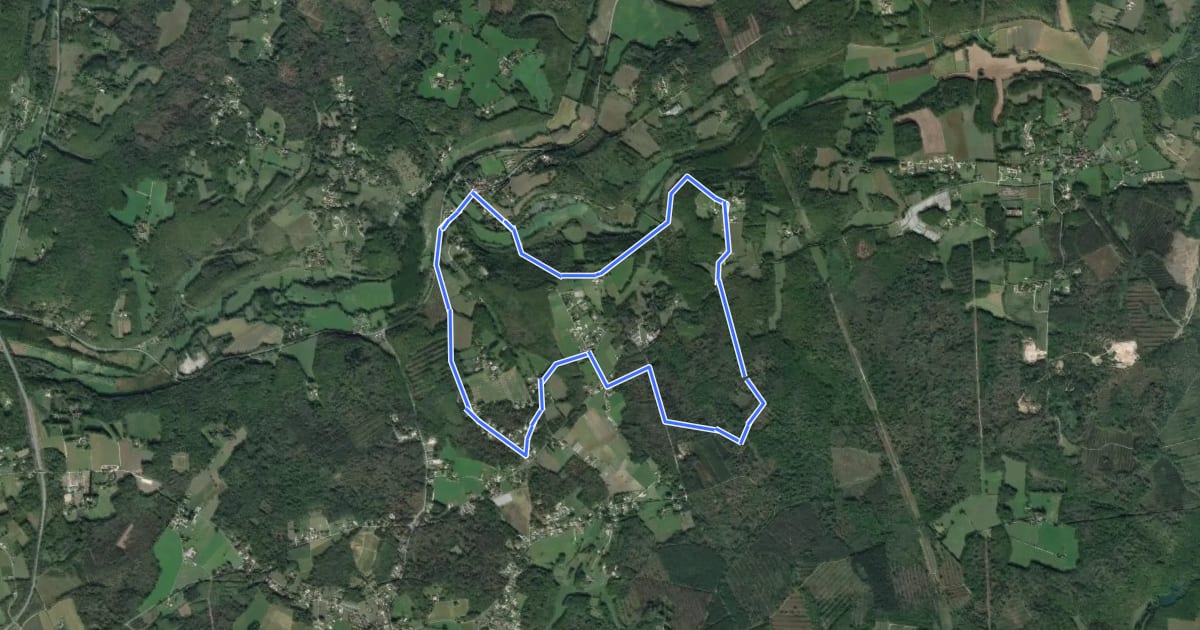 Маршрут Circuit vert на спутниковом снимке