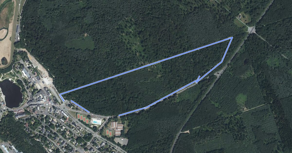 Маршрут Circuit Vestiges de Guerre на спутниковом снимке