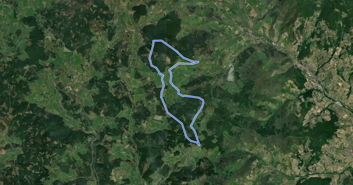 Маршрут Circuit VTT B6 на спутниковом снимке