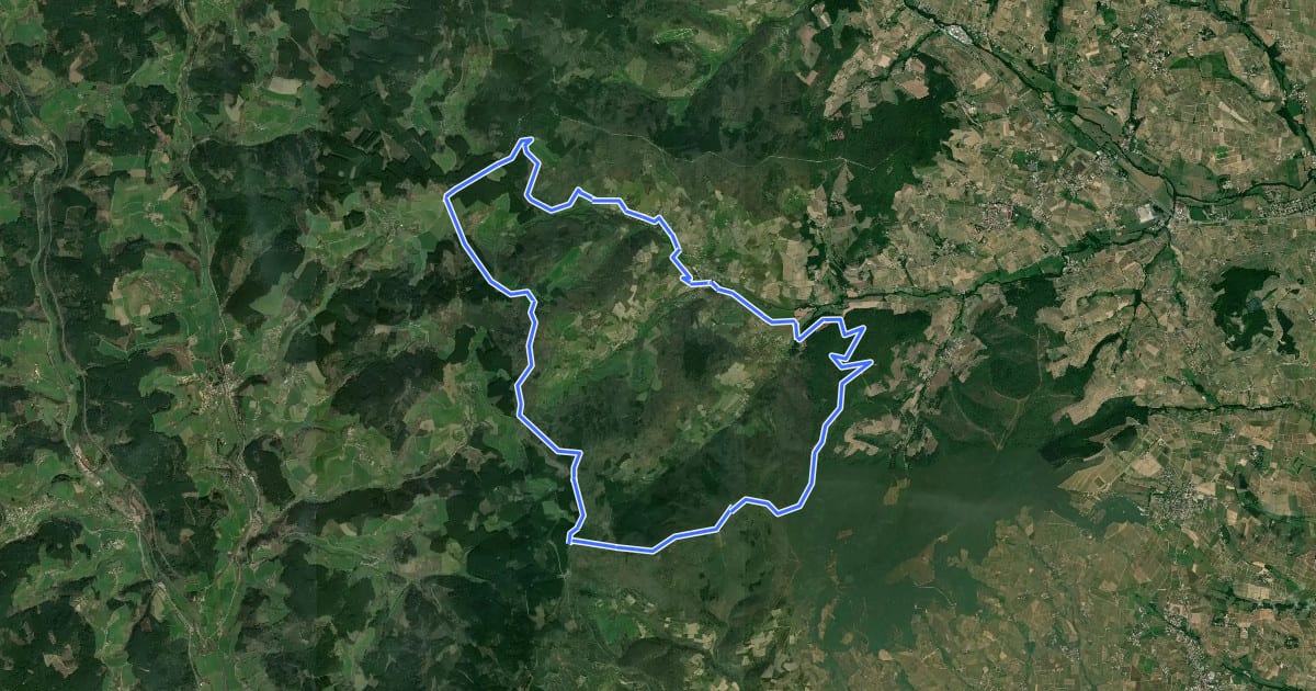 Маршрут Circuit VTT B9 на спутниковом снимке
