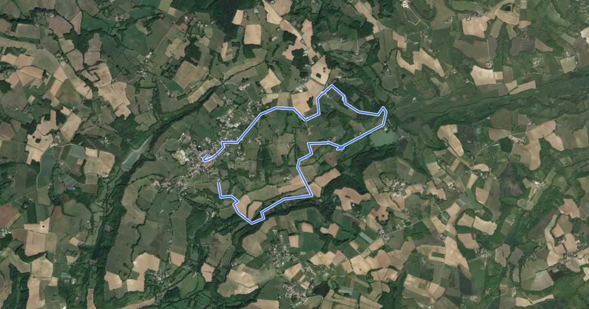 Маршрут Circuit VTT FCC n°2 на спутниковом снимке