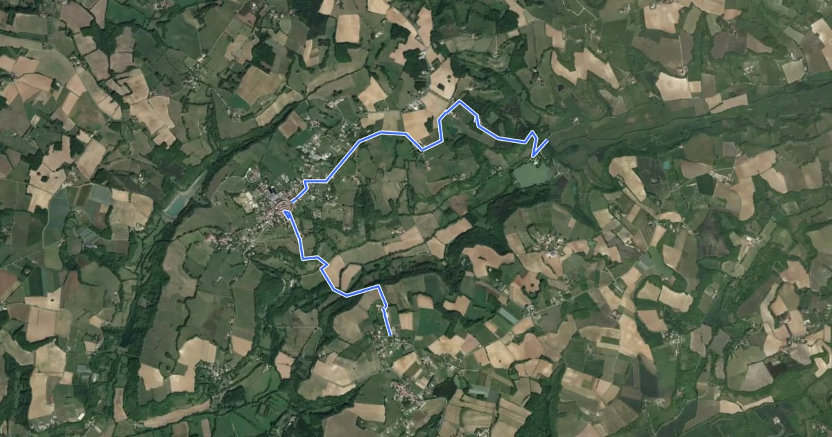 Маршрут Circuit VTT FCC n°4 на спутниковом снимке