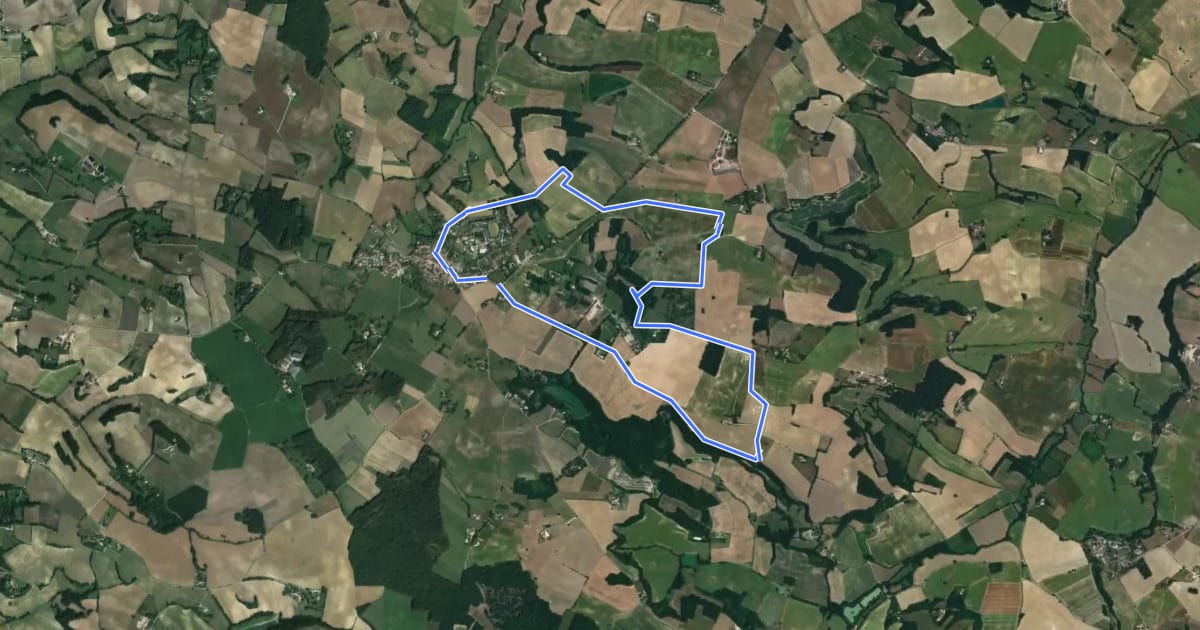 Маршрут Circuit VTT n°10 на спутниковом снимке