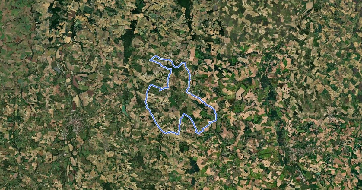 Маршрут Circuit VTT n°11 на спутниковом снимке