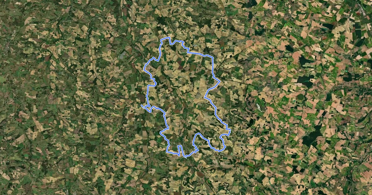 Маршрут Circuit VTT n°11 на спутниковом снимке