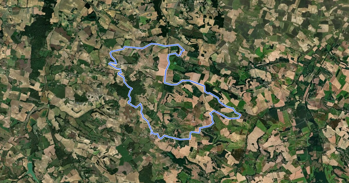 Маршрут Circuit VTT n°12 на спутниковом снимке