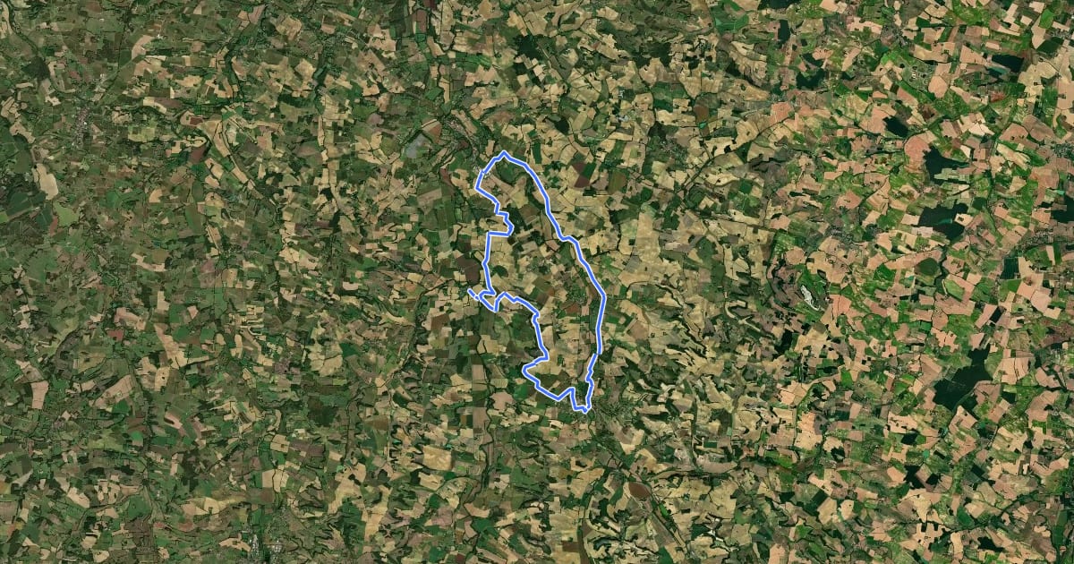 Маршрут Circuit VTT n°12 на спутниковом снимке