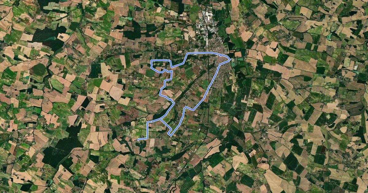 Маршрут Circuit VTT n°16 на спутниковом снимке