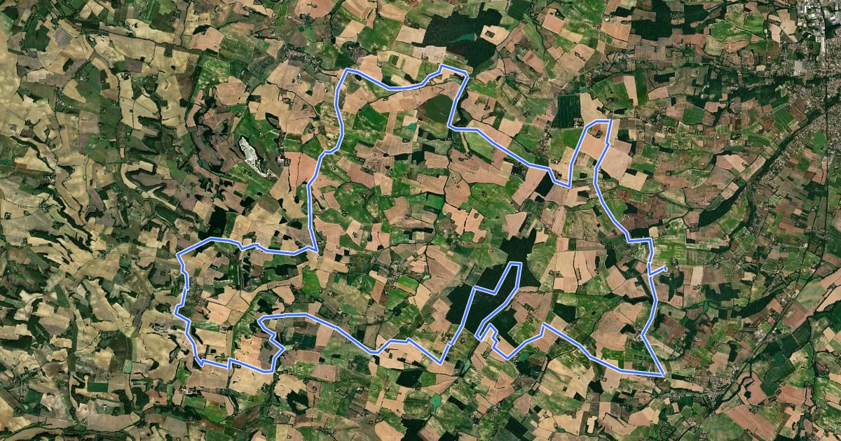Маршрут Circuit VTT n°19 на спутниковом снимке