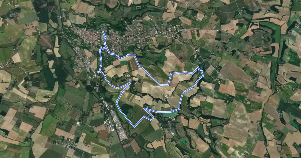 Маршрут Circuit VTT n°3 на спутниковом снимке