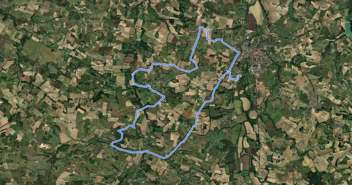 Маршрут Circuit VTT n°3 на спутниковом снимке
