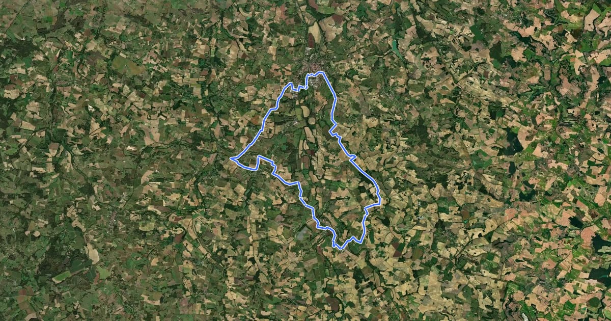 Маршрут Circuit VTT n°4 на спутниковом снимке