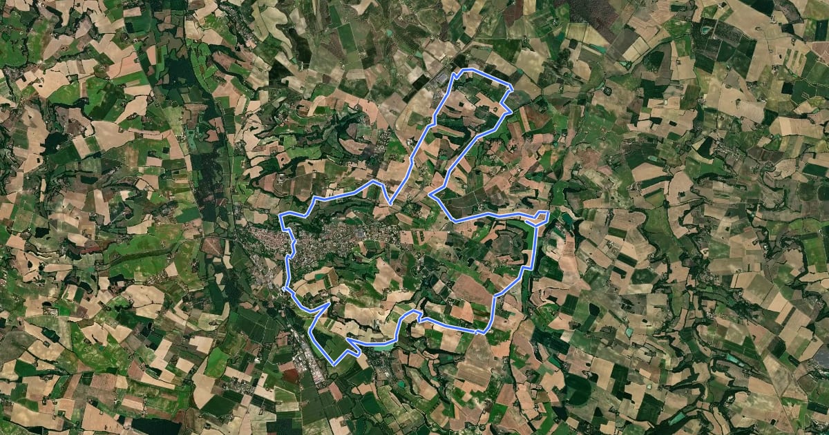 Маршрут Circuit VTT n°5 на спутниковом снимке
