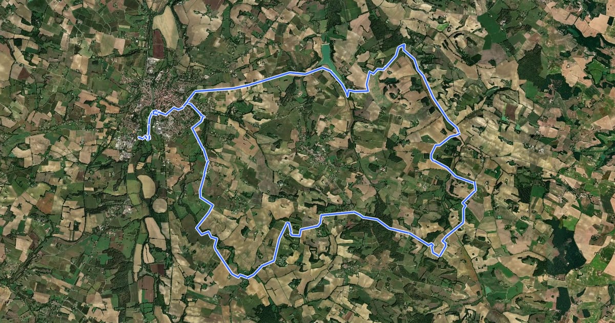 Маршрут Circuit VTT n°5 на спутниковом снимке