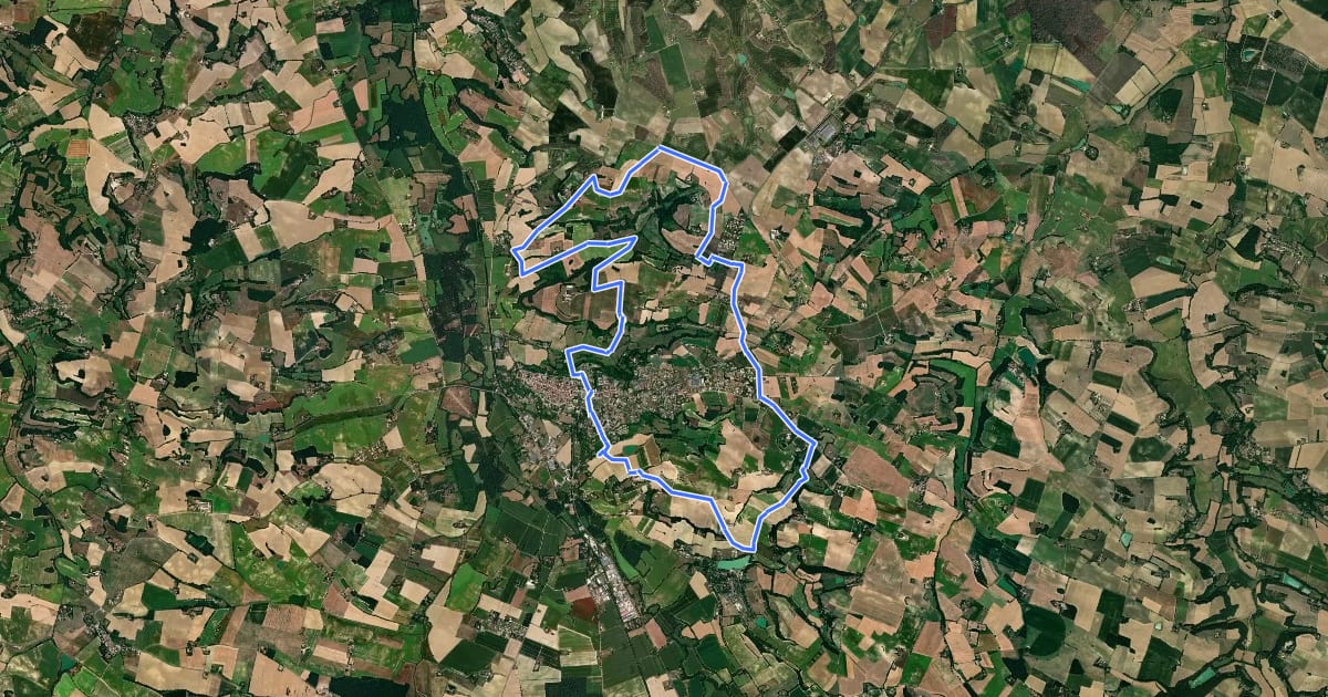 Маршрут Circuit VTT n°6 на спутниковом снимке