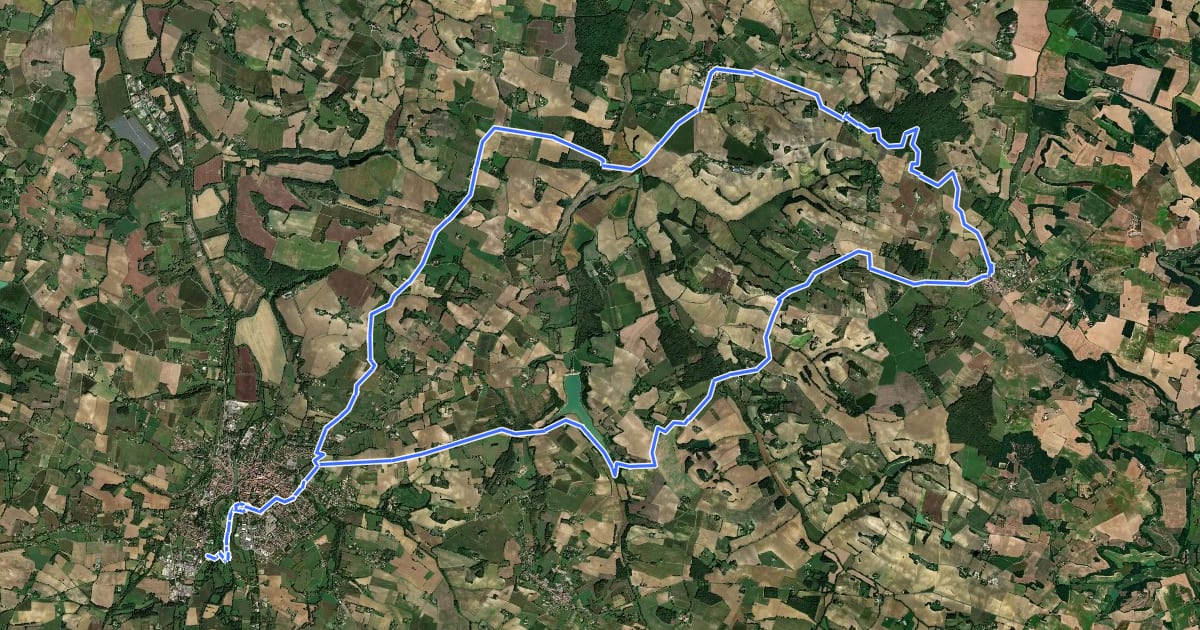 Маршрут Circuit VTT n°6 на спутниковом снимке