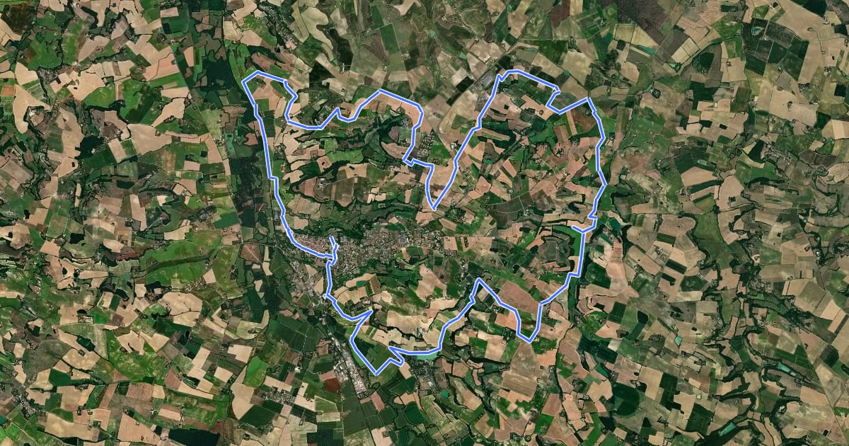 Маршрут Circuit VTT n°7 на спутниковом снимке