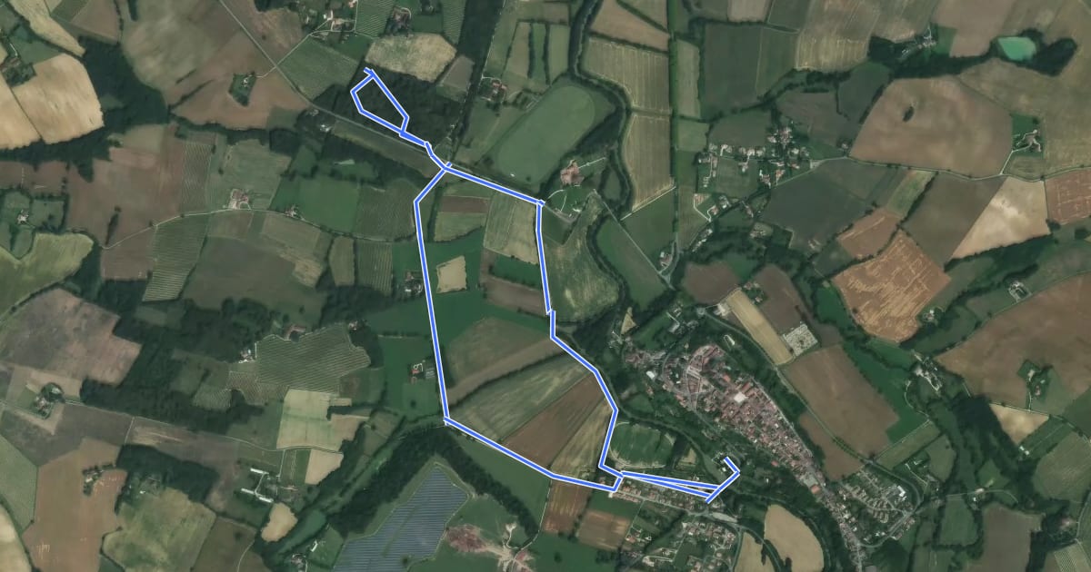 Маршрут Circuit VTT n°7 на спутниковом снимке