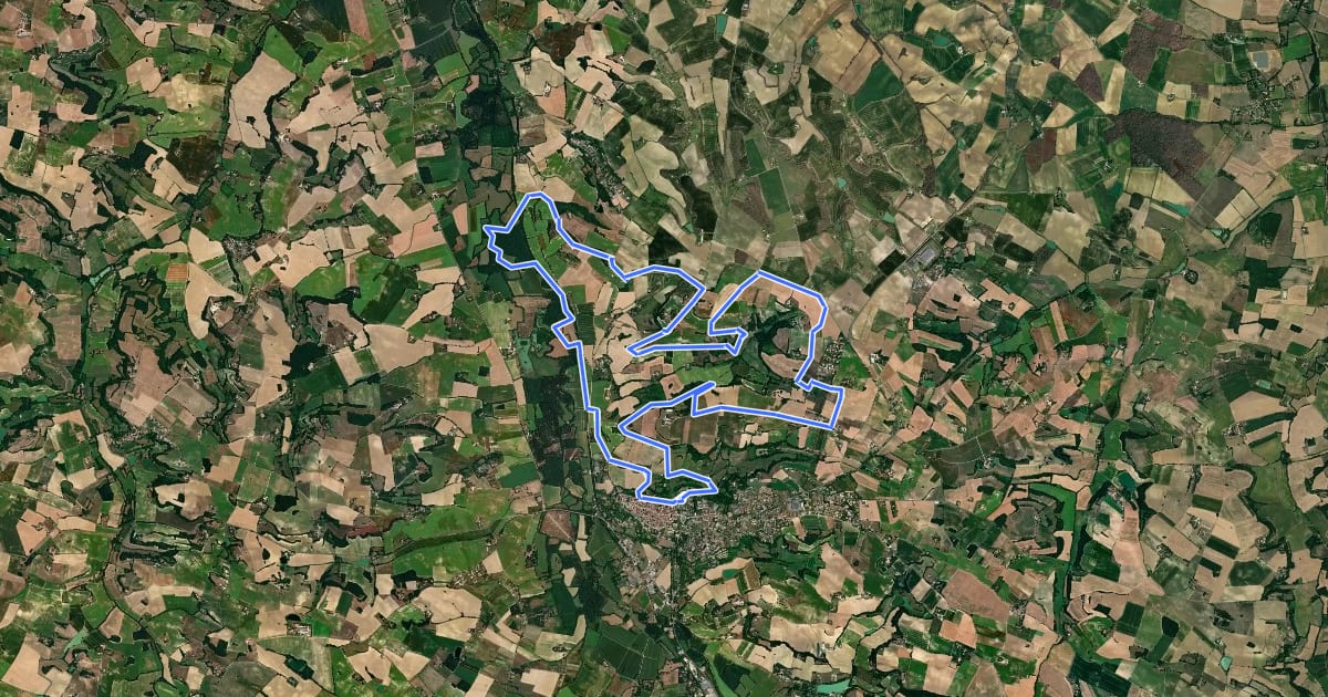 Маршрут Circuit VTT n°8 на спутниковом снимке