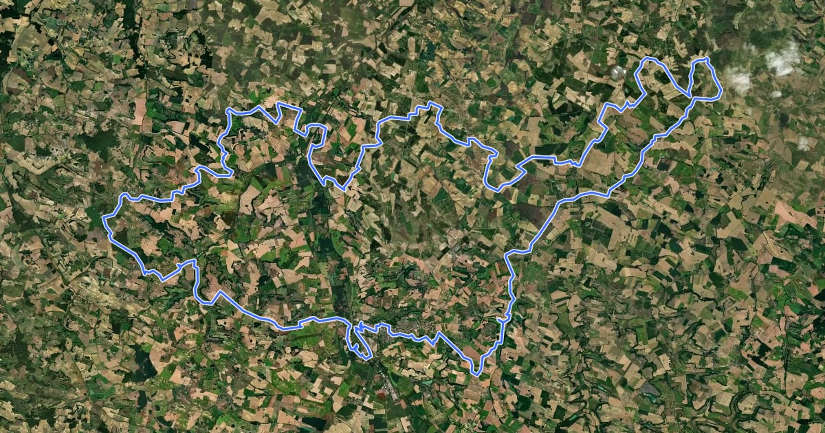 Маршрут Circuit VTT n°9 на спутниковом снимке