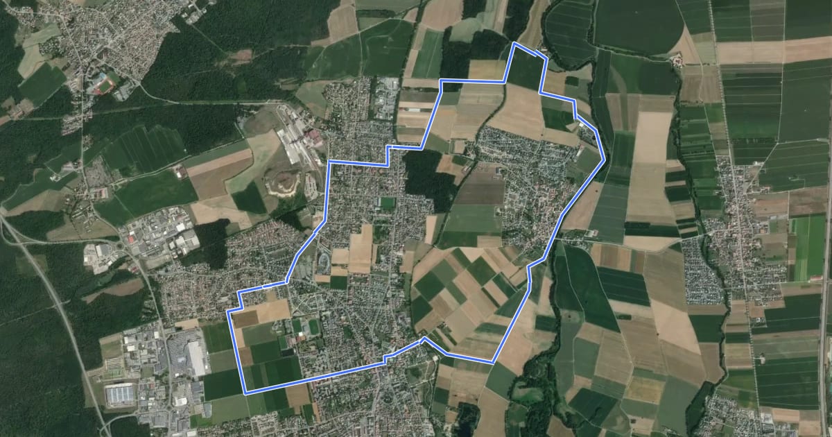 Маршрут Circuit Wittyru - Wittenheim/Ruelisheim на спутниковом снимке