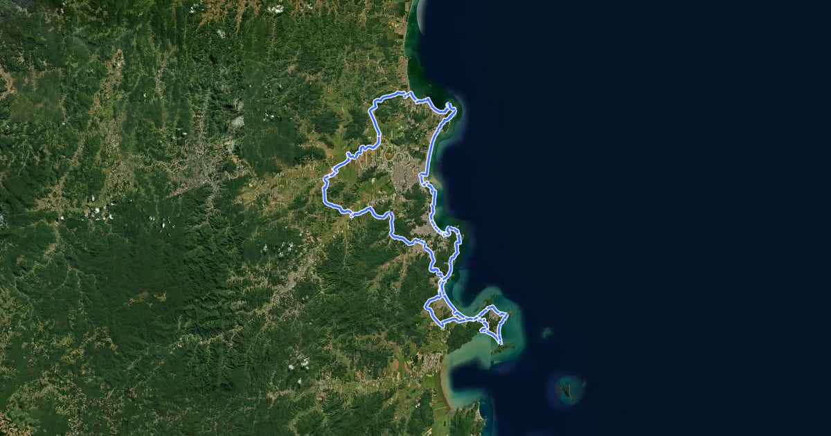 Маршрут Circuito Costa Verde & Mar на спутниковом снимке