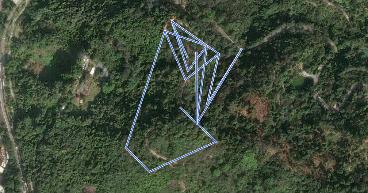 Маршрут 路環健康徑 Circuito de Manutenção de Coloane на спутниковом снимке