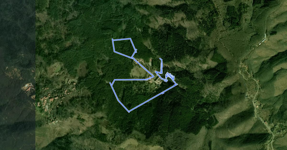 Маршрут Circuito delle Cappelle di Vallombrosa на спутниковом снимке