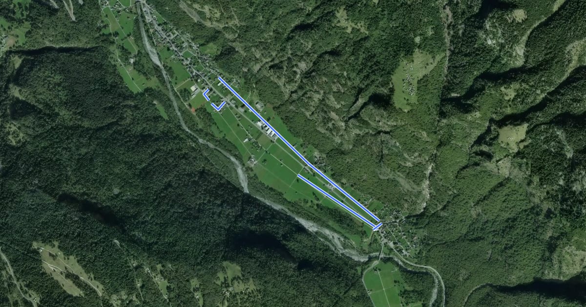Маршрут Circuito Dongio-Motto на спутниковом снимке