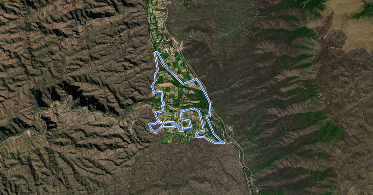 Маршрут Circuito Rally Bike La Puerta на спутниковом снимке