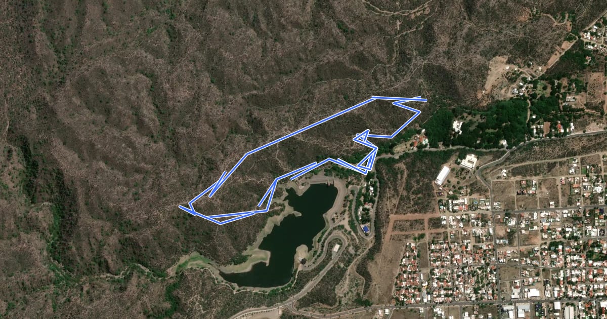 Маршрут Circuito XC Jumeal Mountainbike на спутниковом снимке