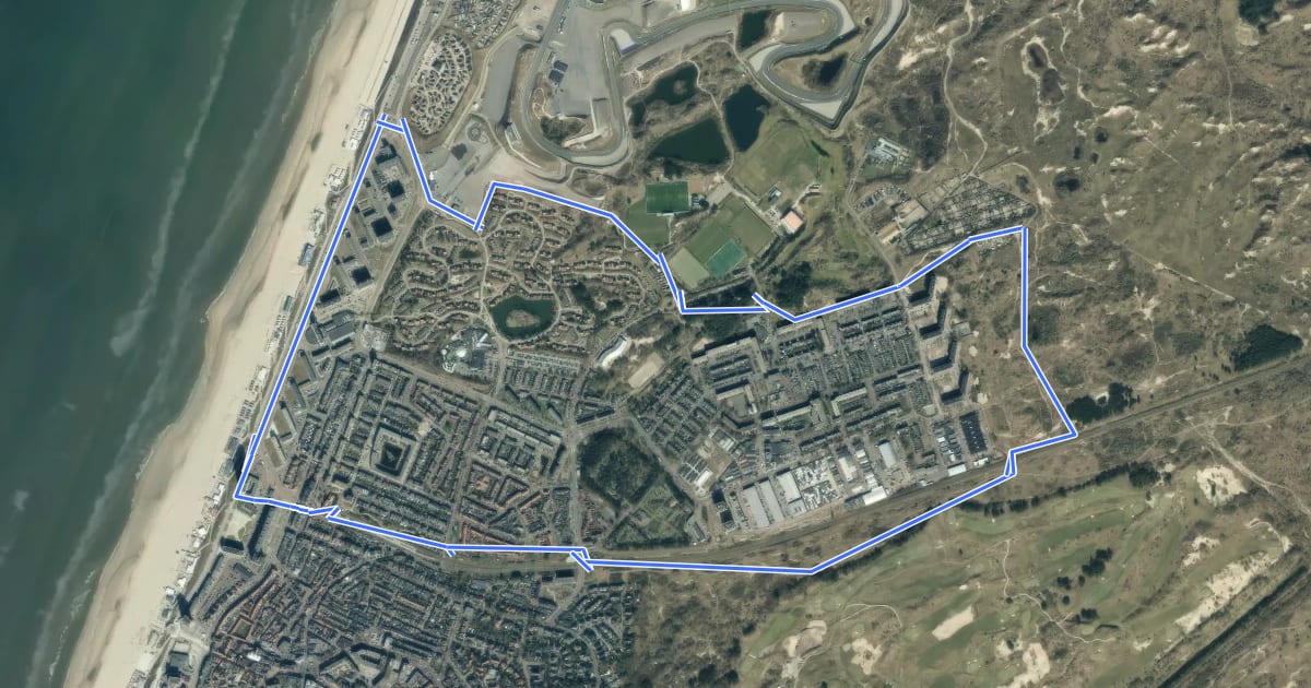 Маршрут Circuitroute на спутниковом снимке