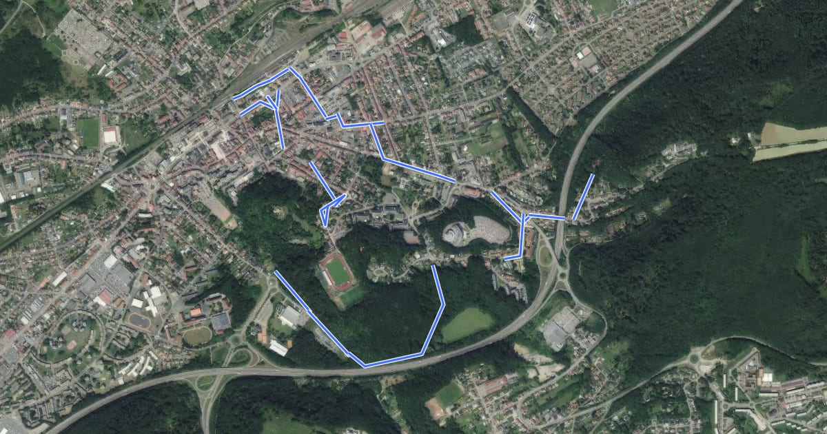 Маршрут CircuitUrban_CTL_3 на спутниковом снимке