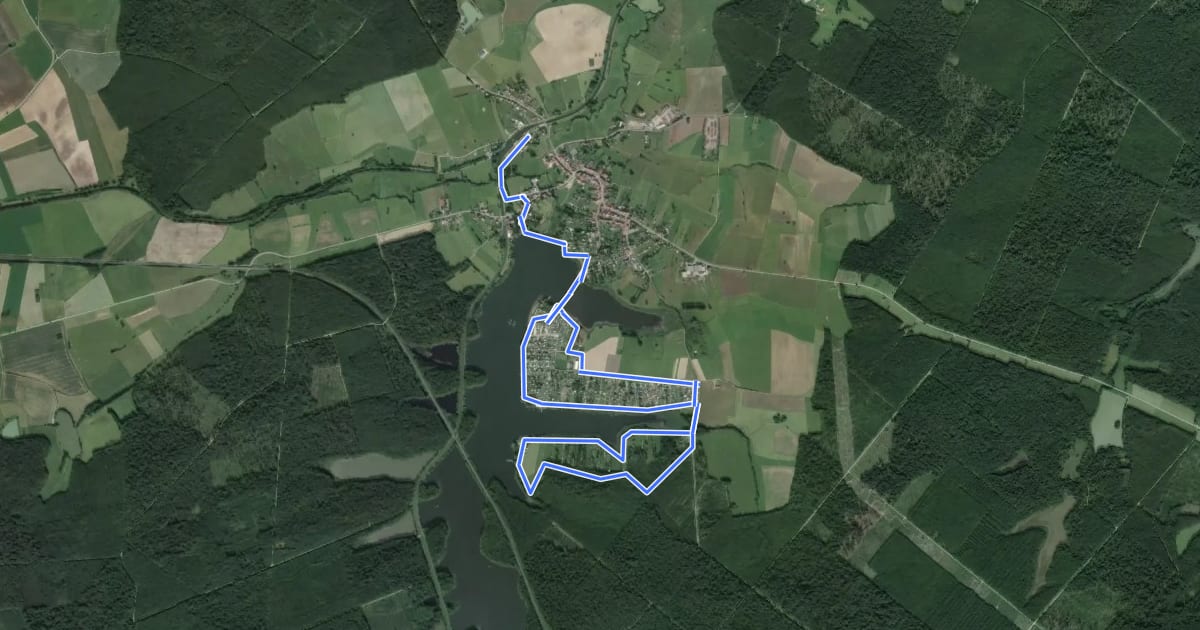Маршрут Circulaire de la Cornée d'Argent на спутниковом снимке