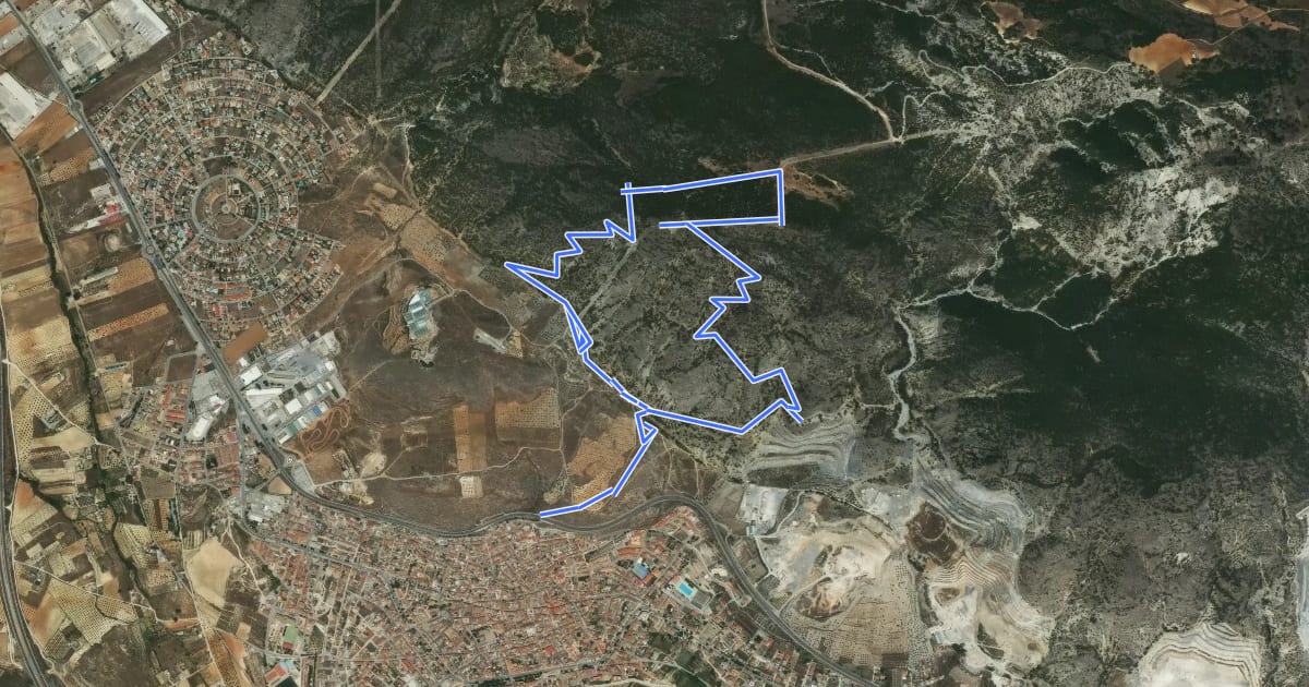 Маршрут Circular de la Atalaya (Padre Ferrer) на спутниковом снимке