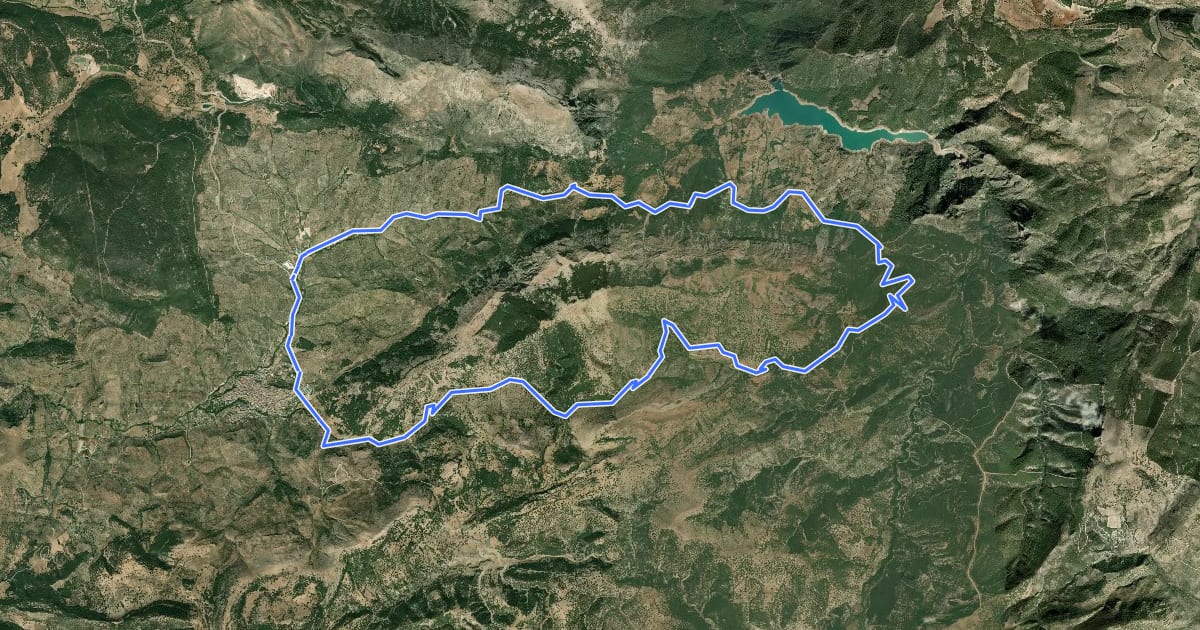 Маршрут Circular de Las Alturas на спутниковом снимке